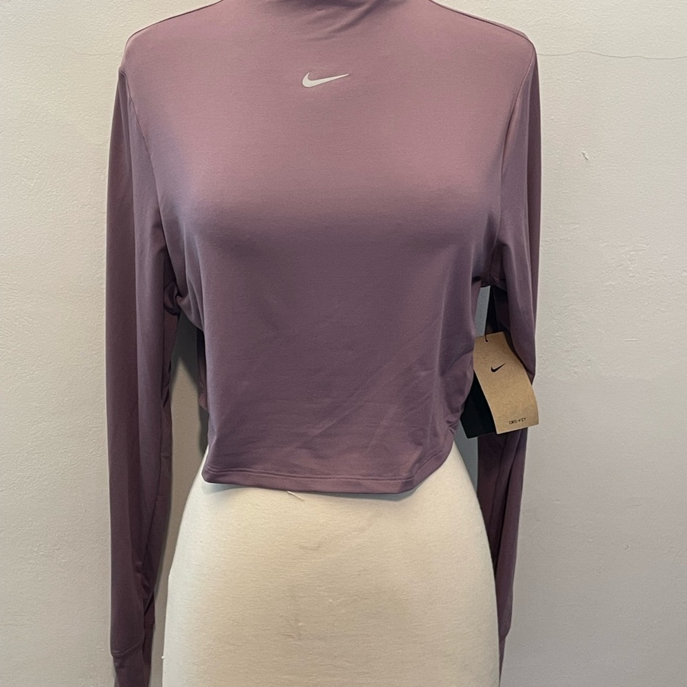 Nike Dri-FIT One Luxe Women's Long-Sleeve Cropped Training Top Sz XL $62